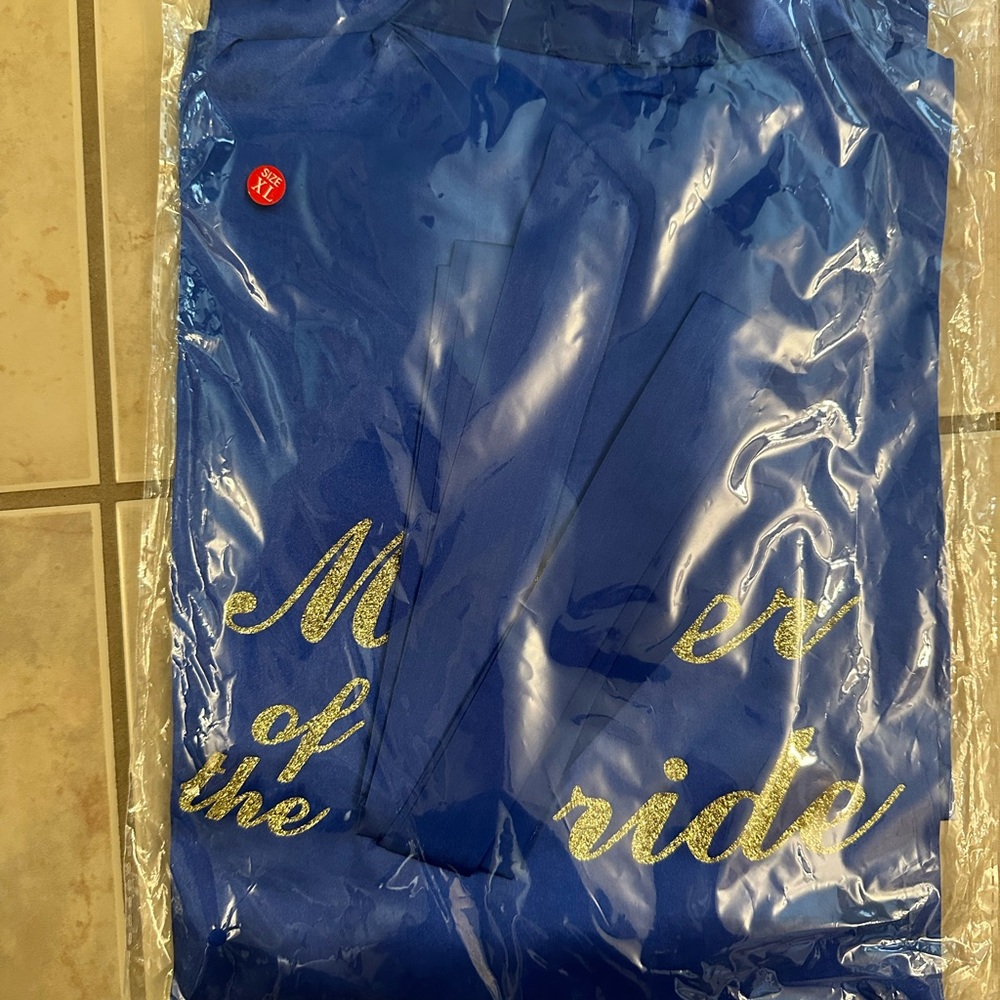 Silk mother of the bride royal blue robe
